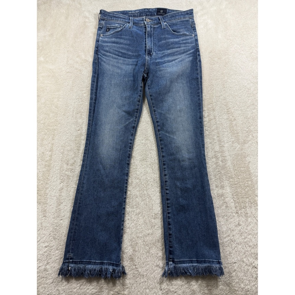 Adriano Goldschmied Womens Jodi Crop High Rise Slim Flare Jeans 26R Meas: 27x26